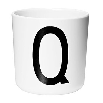 Bokstavsmugg i Melamin, Q - Design Letters
