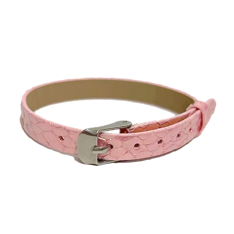 Namnarmband för Berlocker, Texturerad Rosa Metallic - Busy Lizzie