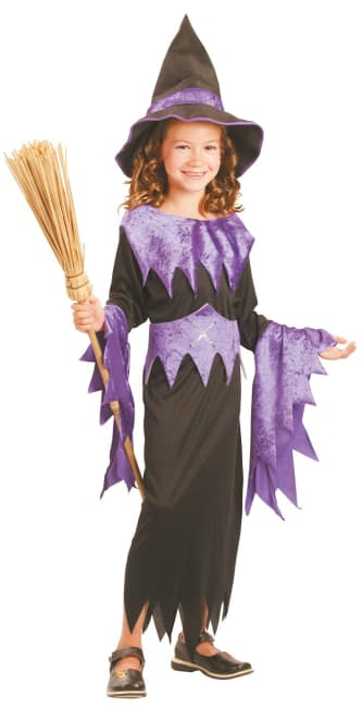 Utklädning Halloween Häxa Storlek 140 -150 cm