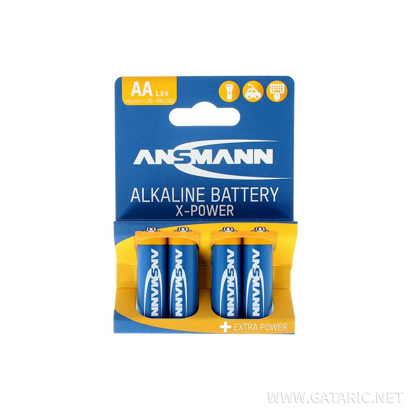 Batteri Alkaline Xpower AA LR06, 4-Pack