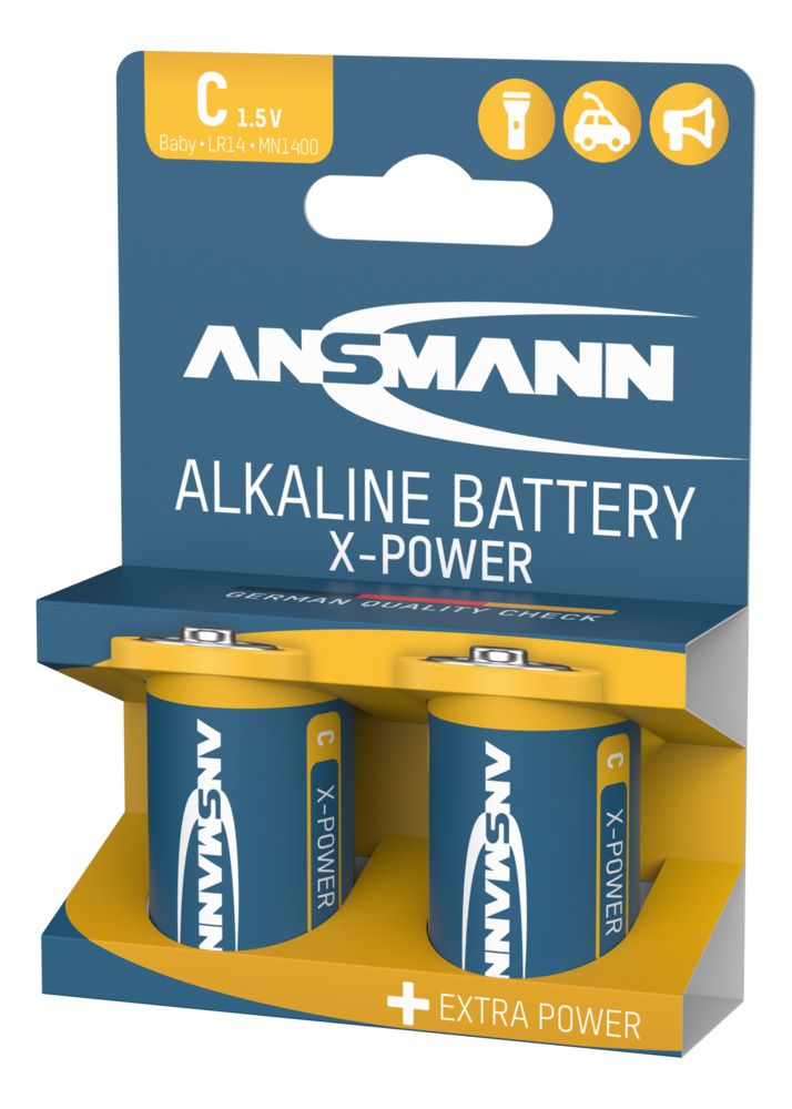 Batteri Alkaline XPower LR14, 2-Pack