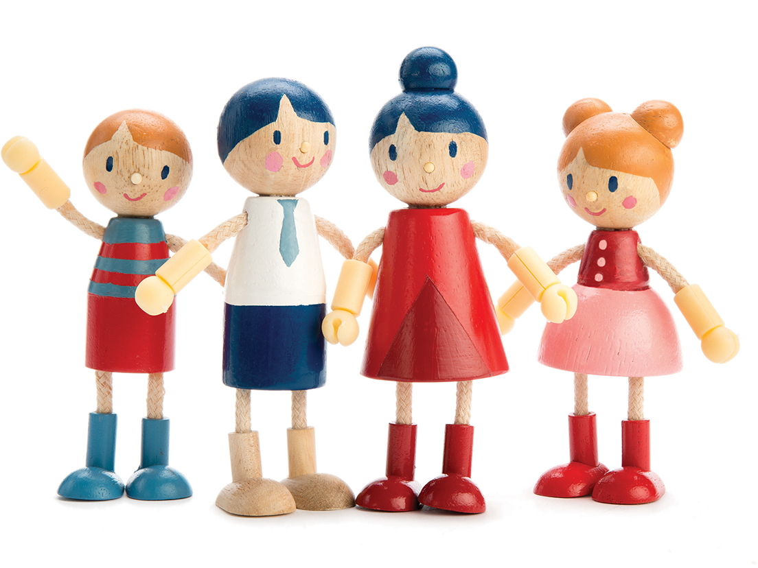 Dockfamilj Böjbar - Tender Leaf Toys