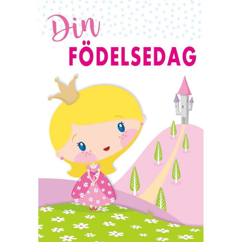 Dubbelt Barnkort Popzzz Prinsessa  - Spader