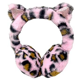 Öronvärmare Rosa Leopard- Tinka