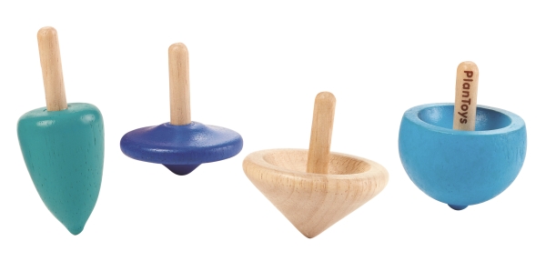 Ekologiskt Spel Spinning Tops - PlanToys