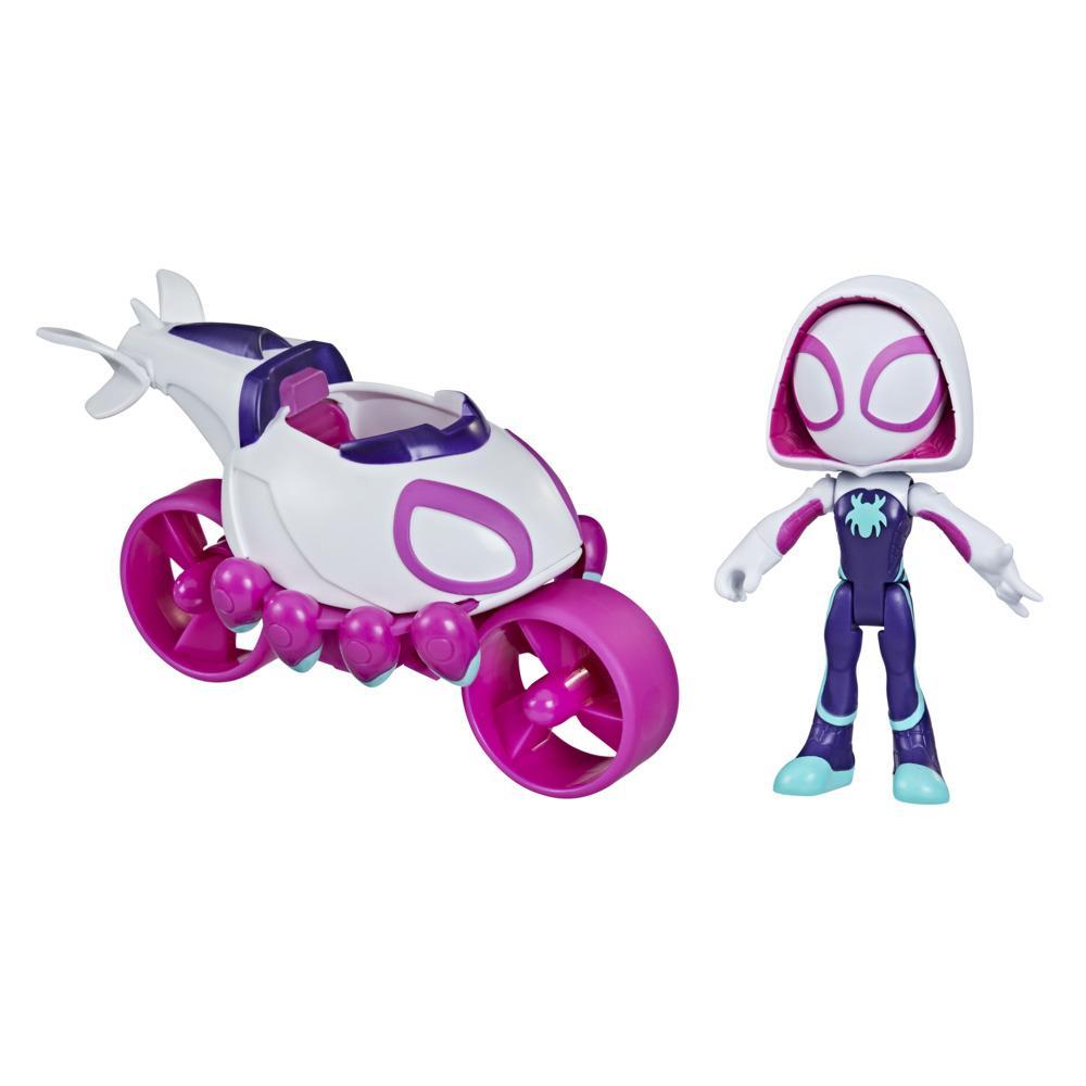 Marvel Spidey and His Amazing Friends Ghost-Spider, Vehicle & Figure Set - 3