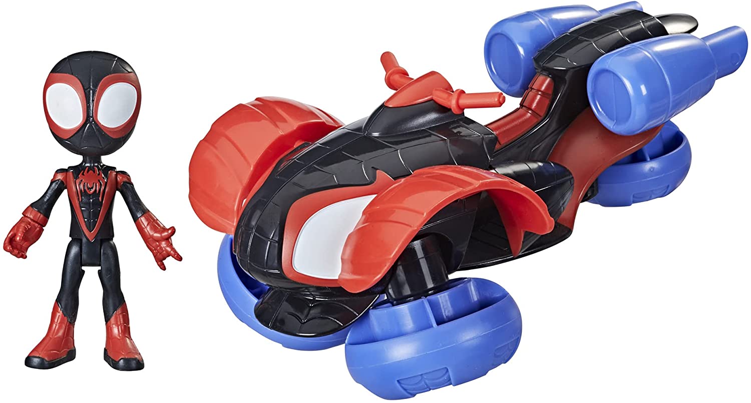 Marvel Spidey and His Amazing Friends Miles Morales, Feature Vehicle 2-in-1 - 4