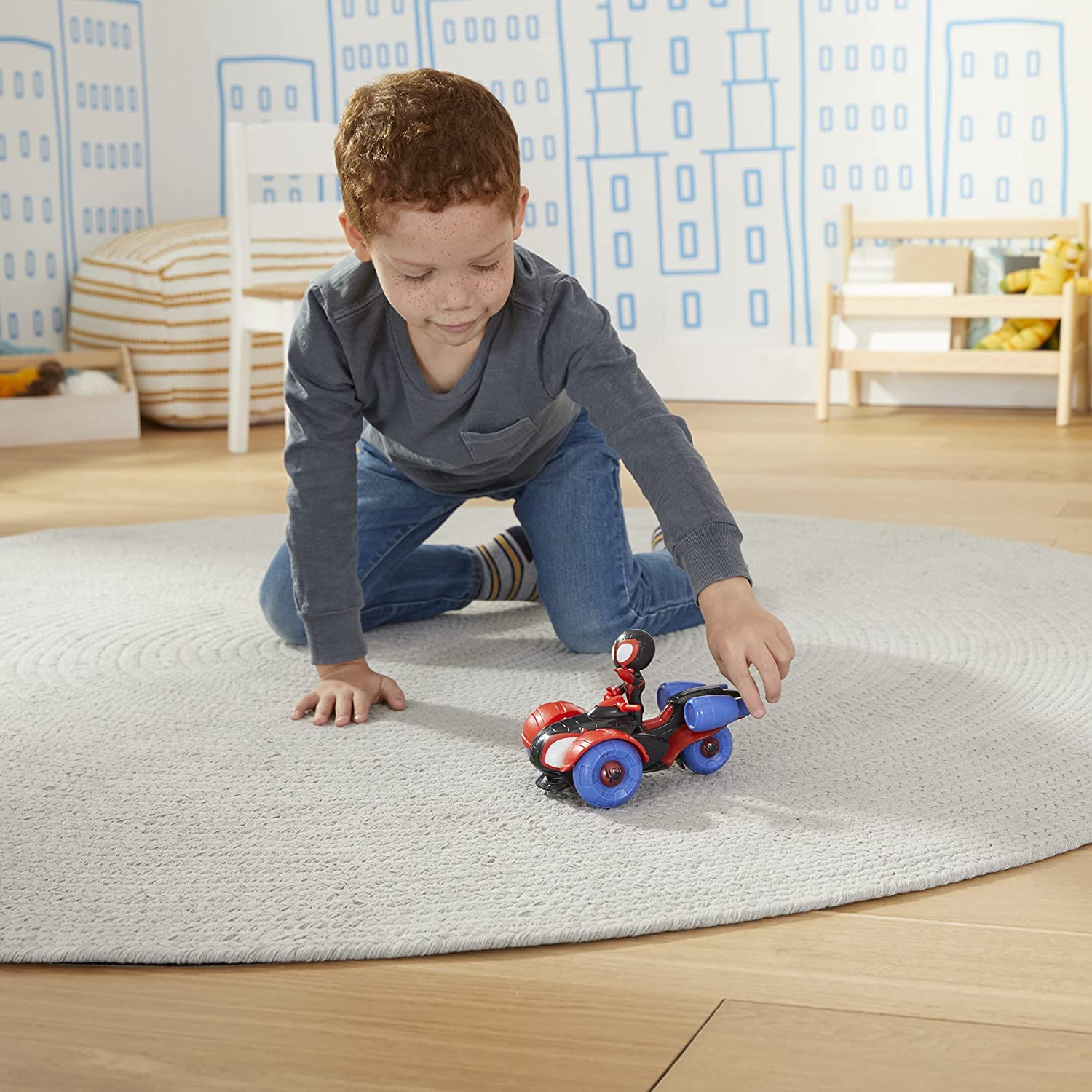 Marvel Spidey and His Amazing Friends Miles Morales, Feature Vehicle 2-in-1 - 9