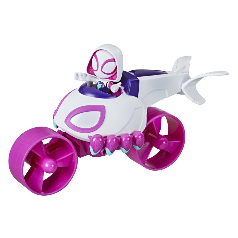 Marvel Spidey and His Amazing Friends Ghost-Spider, Feature Vehicle 2-in-1 - 2