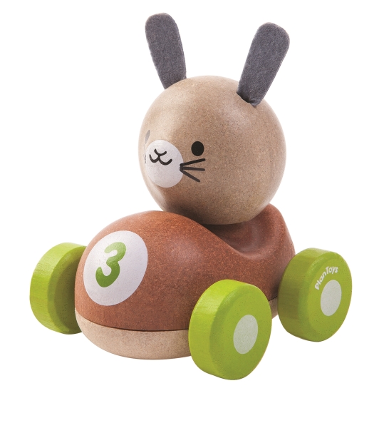 Bunny Racer Träbil - PlanToys