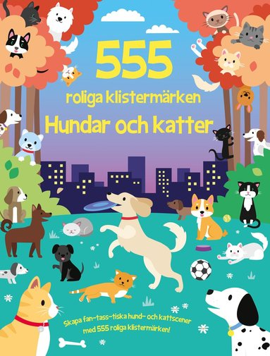 Hundar & Katter 555 roliga klistermärken  - Hjelm