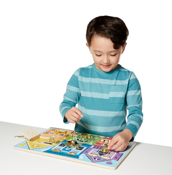 Aktivitetsleksak, Låsbräda, Låspussel - Melissa & Doug - 3
