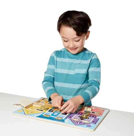 Aktivitetsleksak, Låsbräda, Låspussel - Melissa & Doug - 4