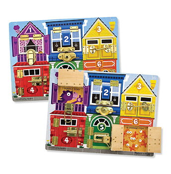 Aktivitetsleksak, Låsbräda, Låspussel - Melissa & Doug