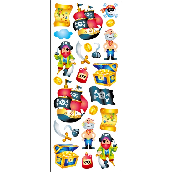 Klistermärken, Stickers, Pirat - Tinka