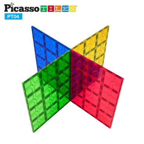 Picasso-Tiles Stor Magnetplatta, XL, 4 Bitar - 3