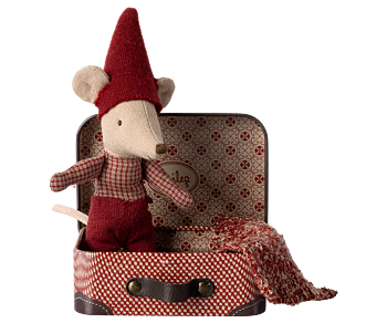 Christmas mouse, Baby in suitcase - Maileg