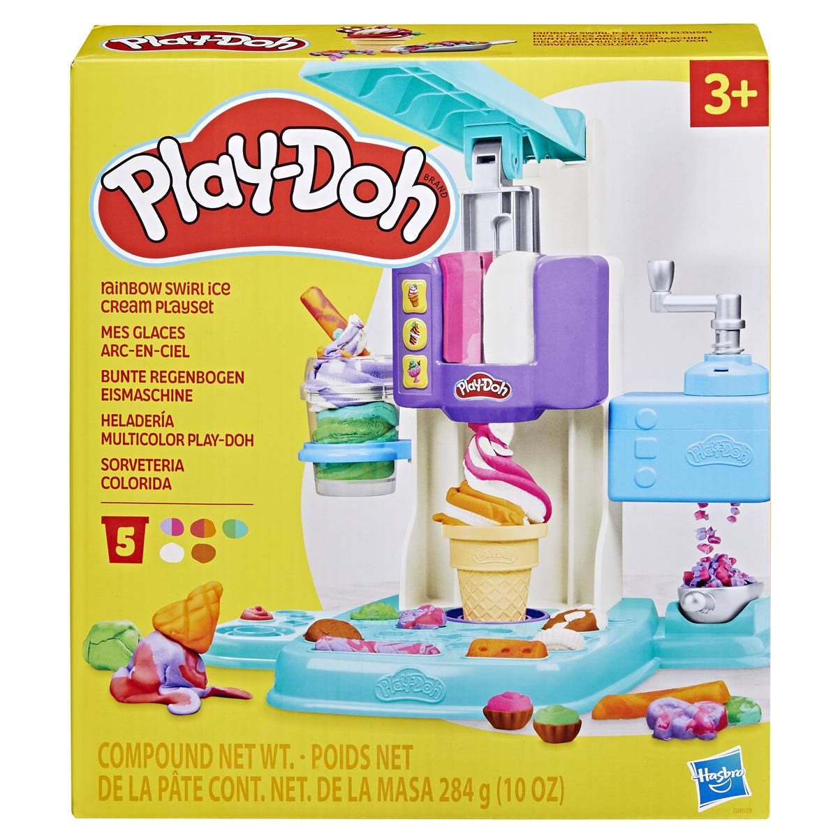 Play-Doh Lera Kitchen Creations Playset Rainbow Swirl Ice Cream - 4