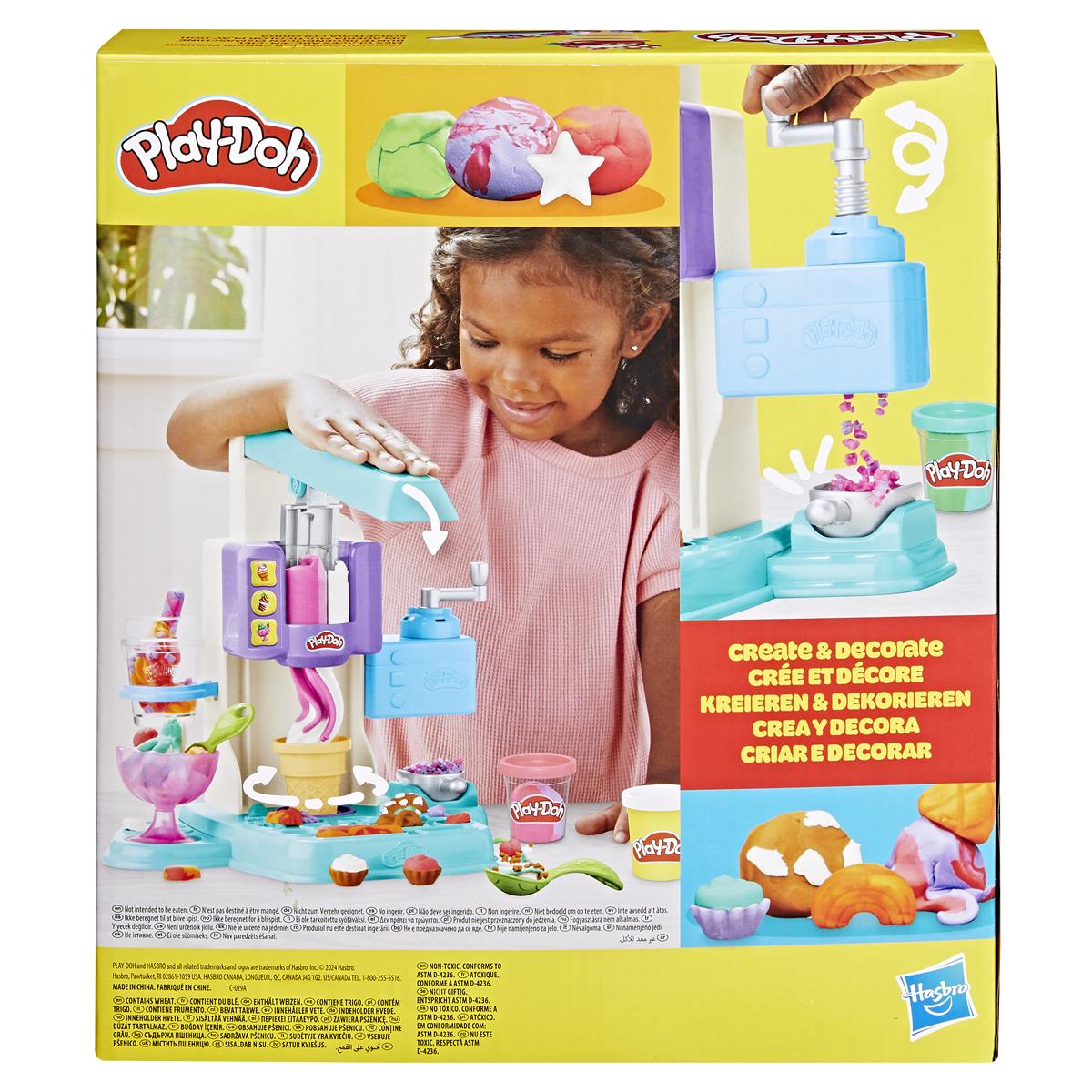 Play-Doh Lera Kitchen Creations Playset Rainbow Swirl Ice Cream - 6