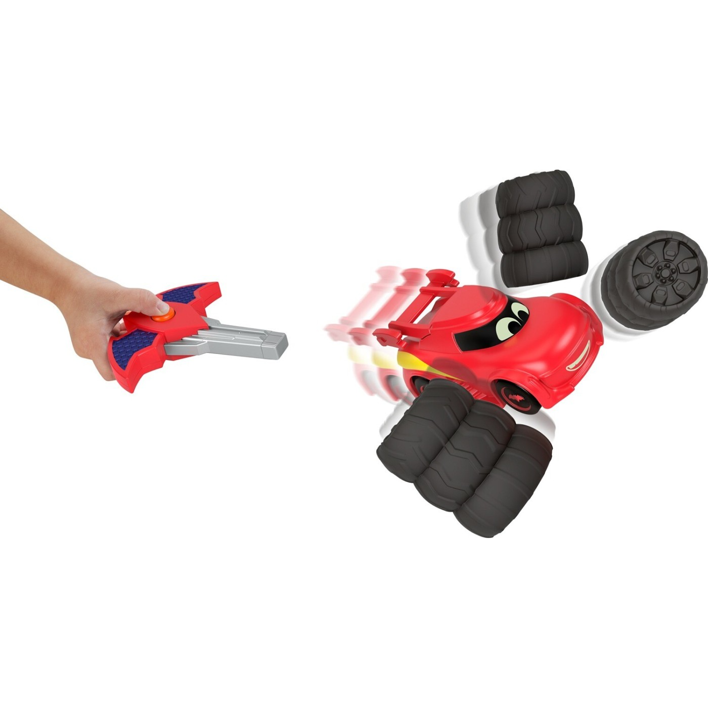 Fisher Price Batwheels 1:55 Die-Cast Key Racer, Redbird - 3