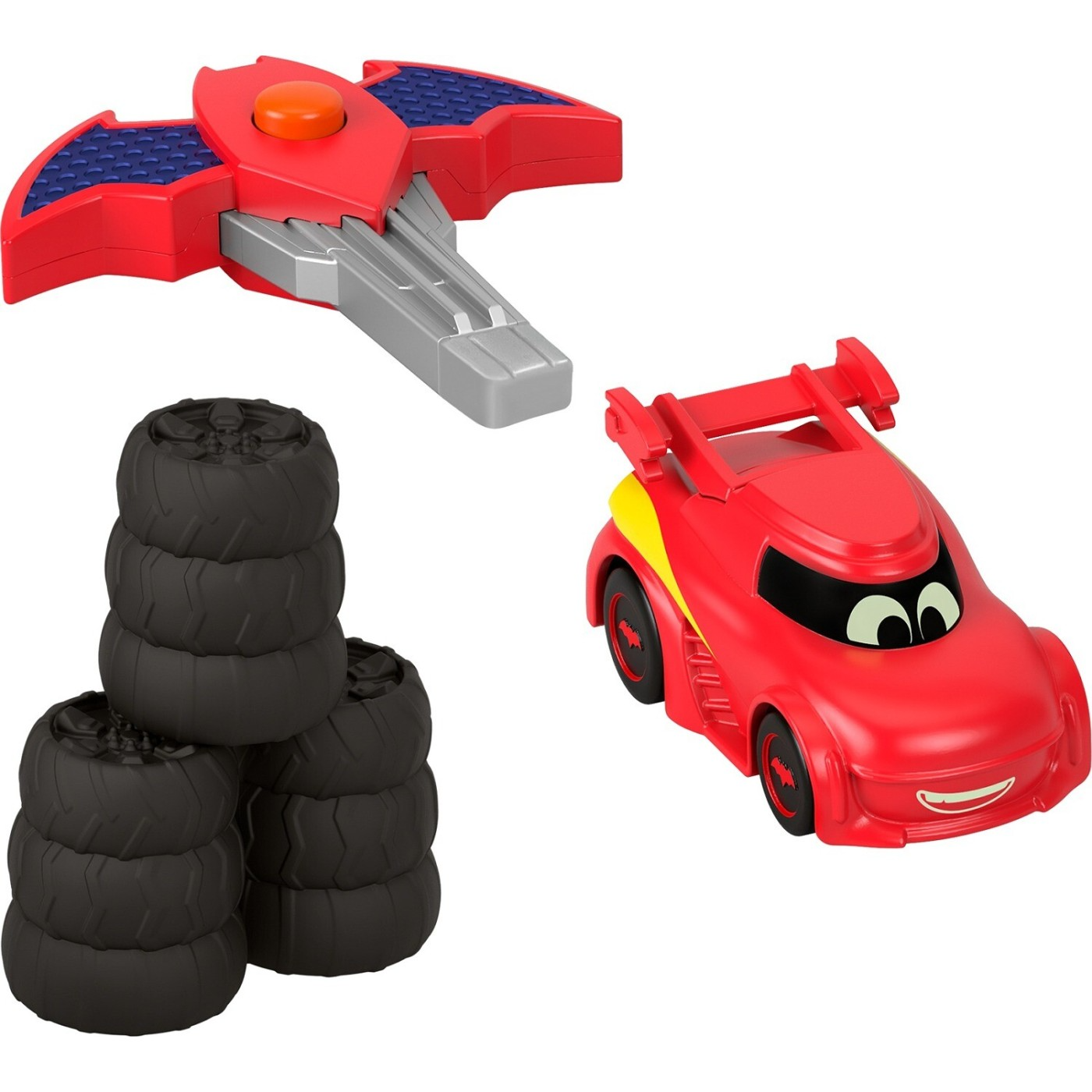 Fisher Price Batwheels 1:55 Die-Cast Key Racer, Redbird - 4