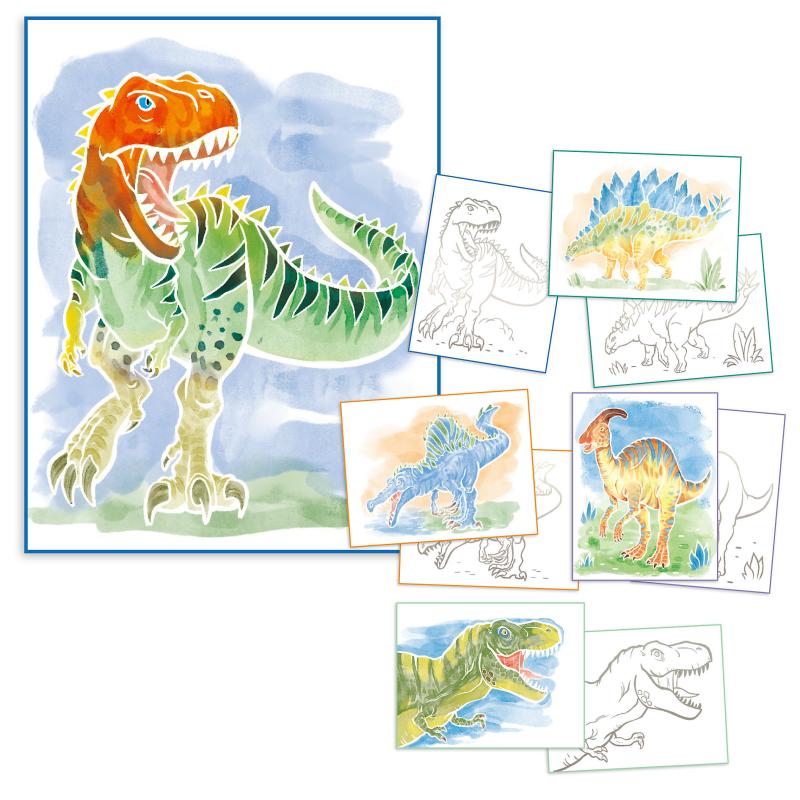 Dino World Colour Me Up Papper - 5