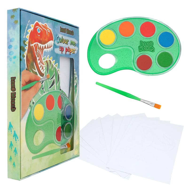 Dino World Colour Me Up Papper - 4