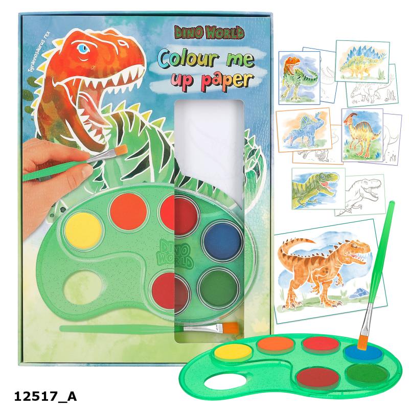 Dino World Colour Me Up Papper - 2