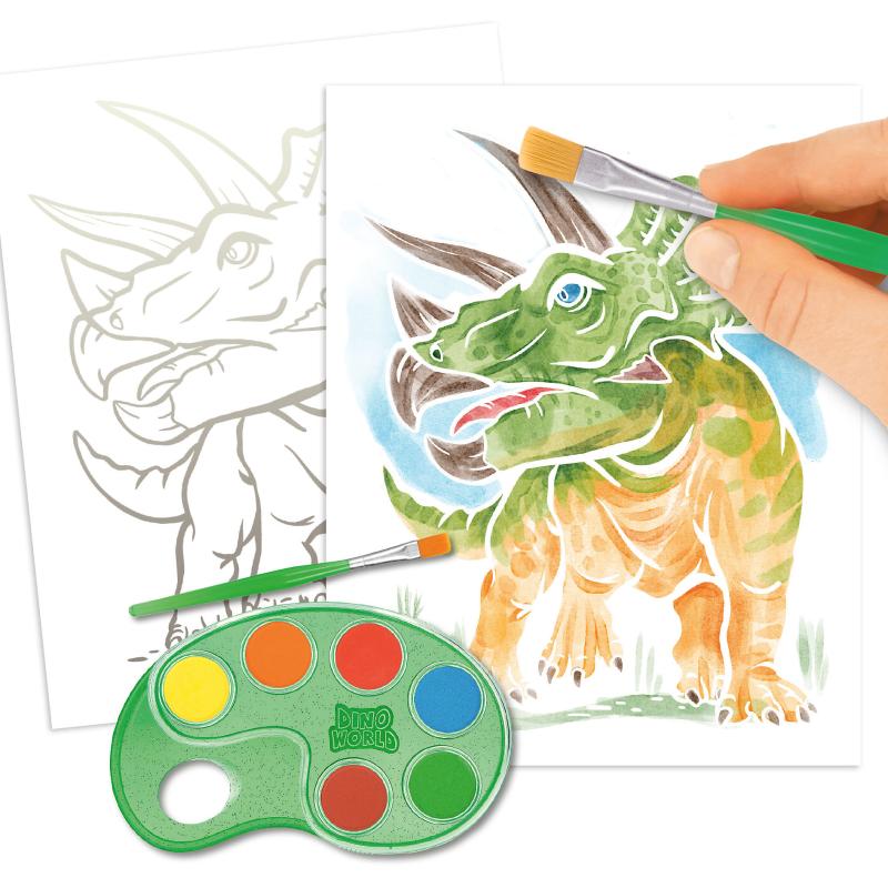Dino World Colour Me Up Papper - 6
