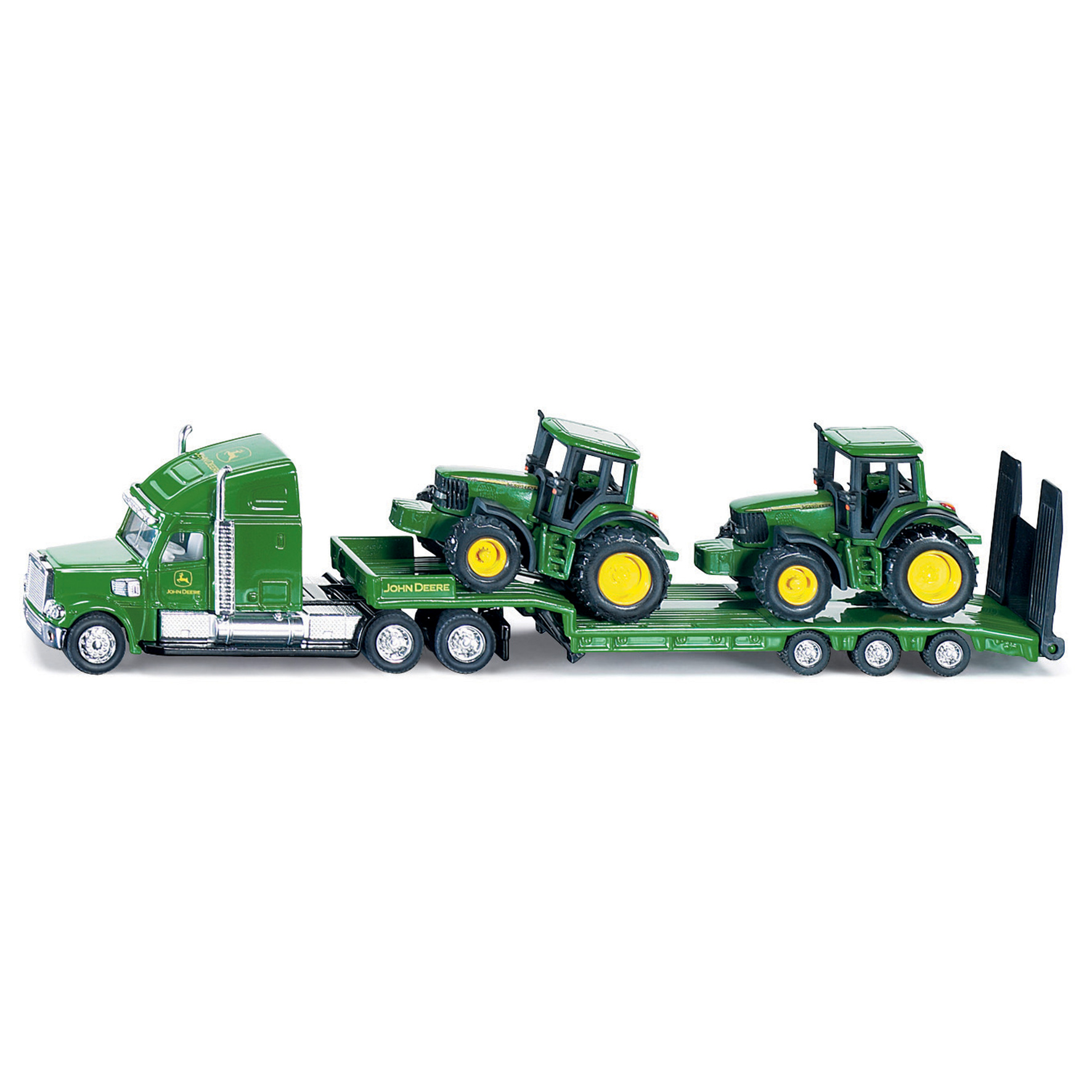 Lastbil med John Deere Traktorer 1:87 - Siku