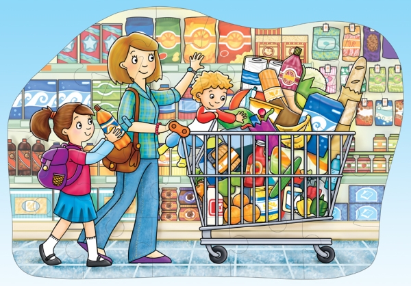 Golvpussel Shopping Trolley - Orchard Toys