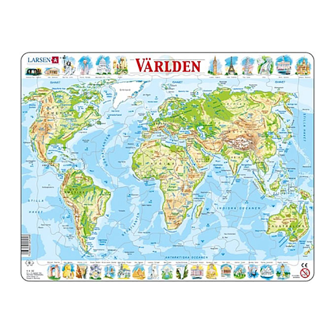 Kartpussel, Världen - Larsen