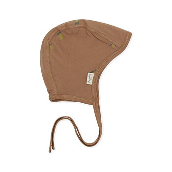 Babymössa Helmet Lemon Brown, 3-6 mån - Konges Sløjd
