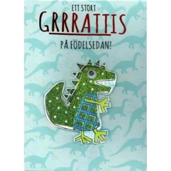 Födelsedagskort Barn, Drake  Grrr -  Spader