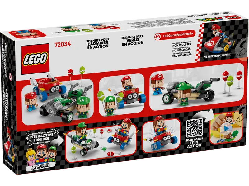 Lego Super Mario 72034 Mario Kart™  Baby Mario mot Baby Luigi - 10