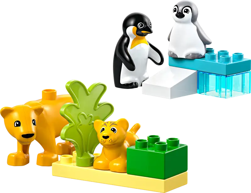 Lego Duplo 10442 Vilda djurfamiljer: Pingviner och lejon - 3