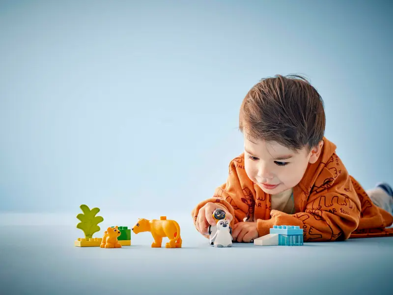 Lego Duplo 10442 Vilda djurfamiljer: Pingviner och lejon - 2