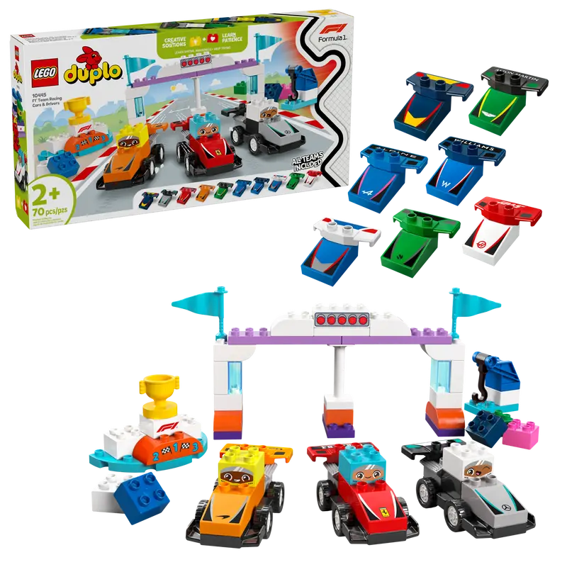 Lego Duplo 10445 F1® Team racerbilar och förare - 7