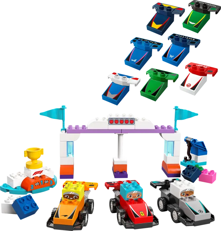 Lego Duplo 10445 F1® Team racerbilar och förare - 6