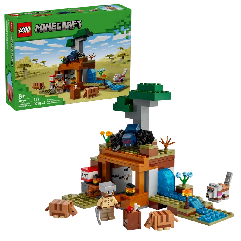 Lego Minecraft 21269 Expeditionen till bältdjursgruvan