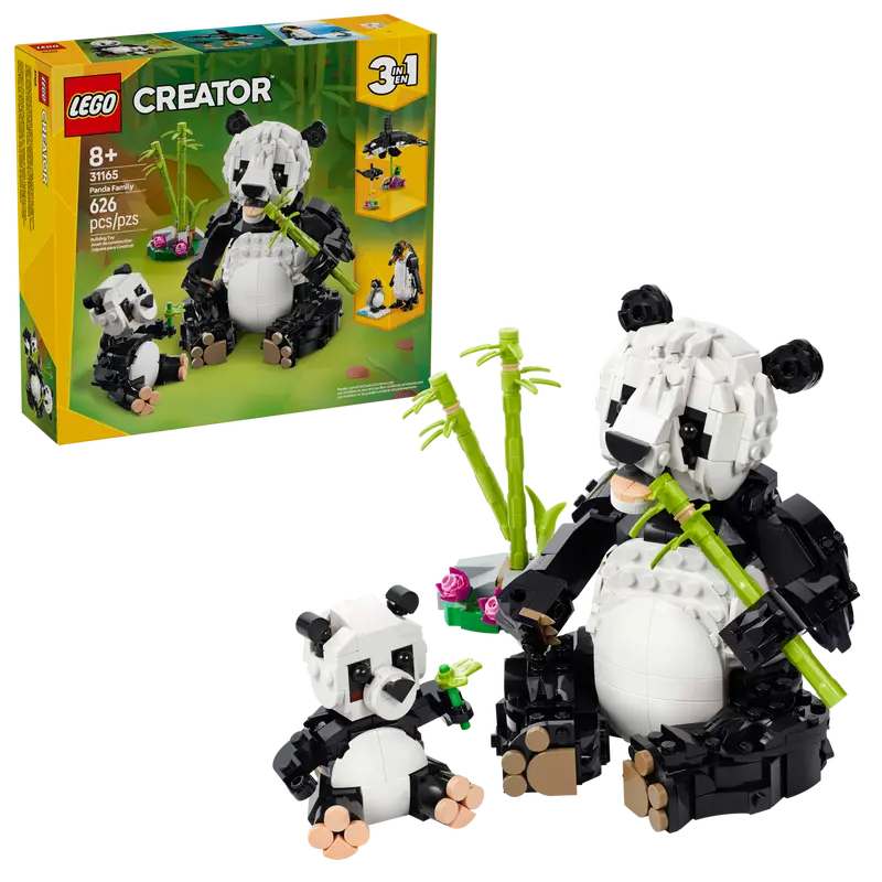 Lego Creator 3in1 31165 Vilda djur: Pandafamilj