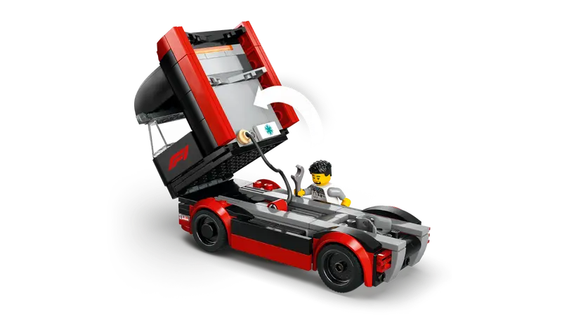 Lego City 60445 F1® lastbil med RB20 & AMR24 F1® bilar - 6