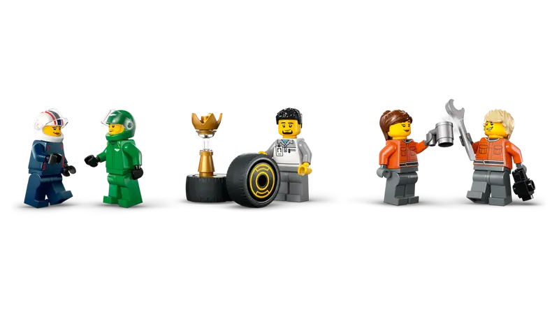 Lego City 60445 F1® lastbil med RB20 & AMR24 F1® bilar - 7