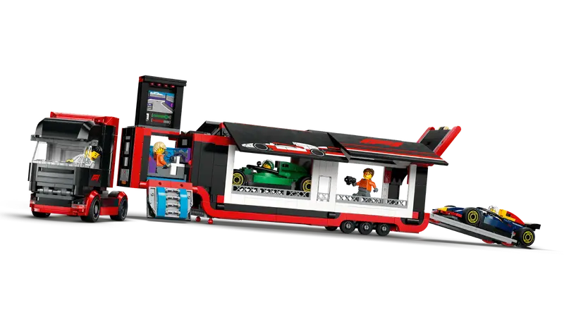 Lego City 60445 F1® lastbil med RB20 & AMR24 F1® bilar - 5