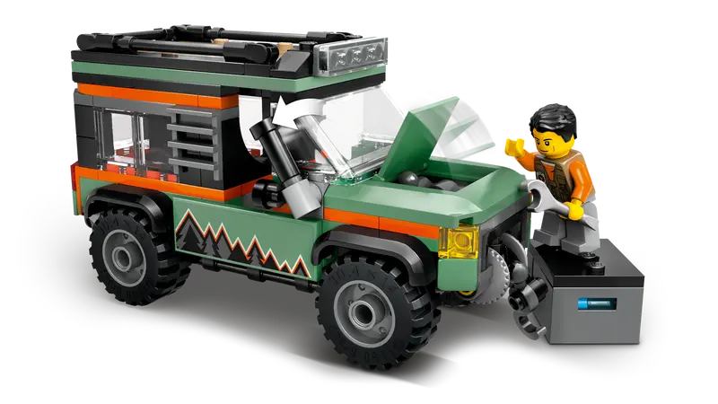 Lego City 60447 4-hjulsdriven terrängbil för bergskörning - 5