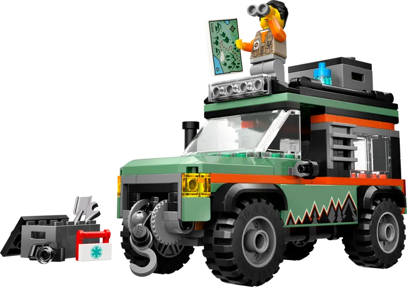 Lego City 60447 4-hjulsdriven terrängbil för bergskörning - 6