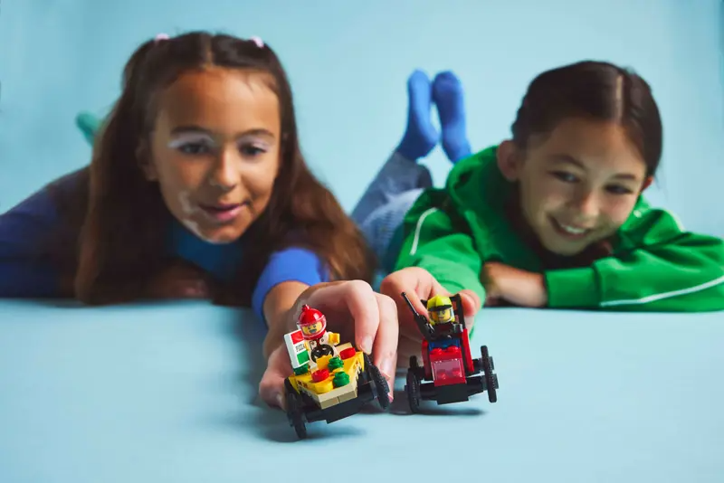 Lego City 60458 Pizzabil mot brandbil racingpaket - 7