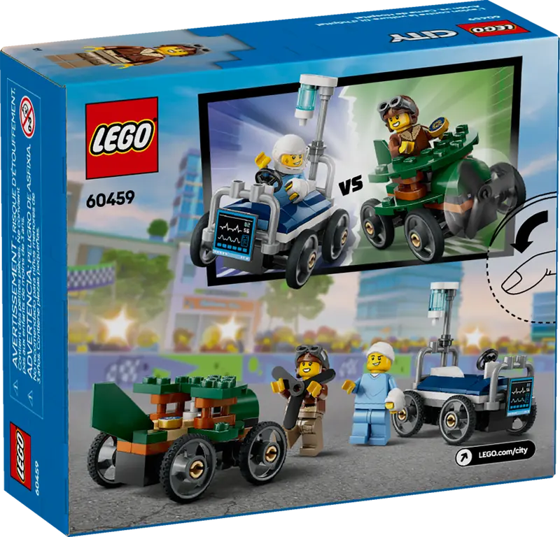 Lego City 60459 Flygplan mot sjukhussäng – racingpaket - 9
