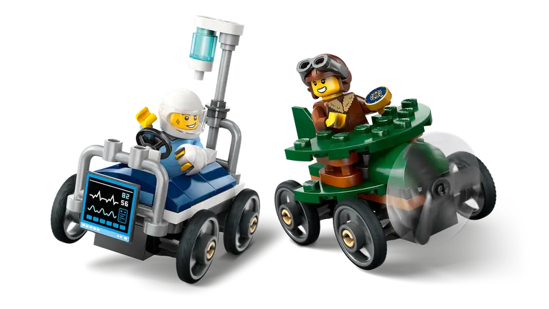 Lego City 60459 Flygplan mot sjukhussäng – racingpaket - 3