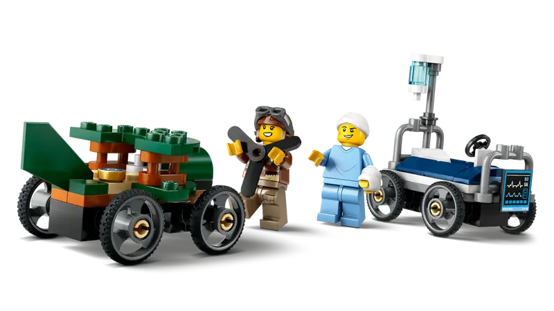 Lego City 60459 Flygplan mot sjukhussäng – racingpaket - 4
